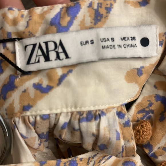 Zara printed belted dress - Picture 12 of 12